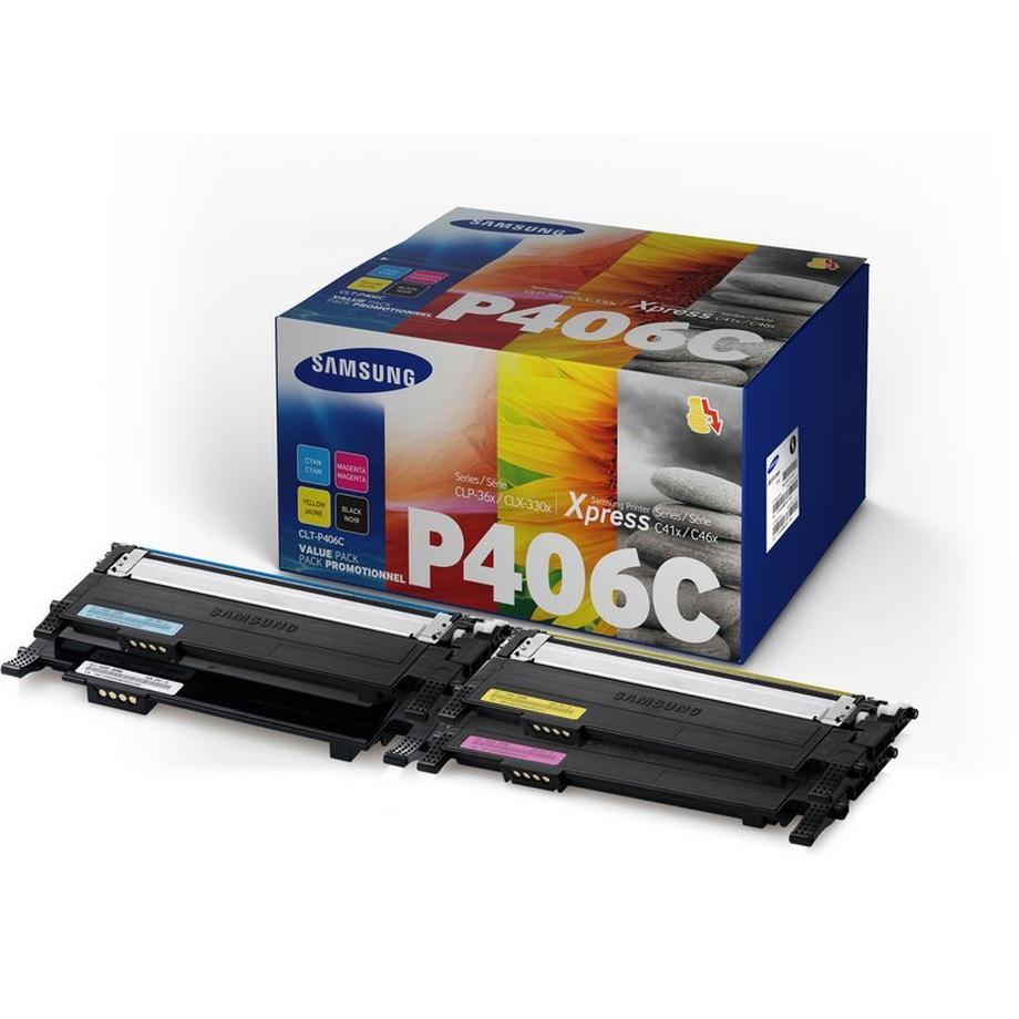 HEWLETT PACKARD  SAMSUNG Toner SU375A CLT-P406C Confezione multipla 