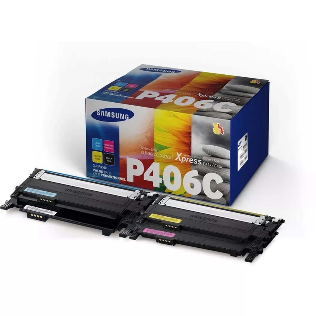 Hewlett-Packard – SAMSUNG Toner Rainbow Kit CMYBK SU375A CLP 360/CLX-3300 1000/1500 S., Schwarz, One Size