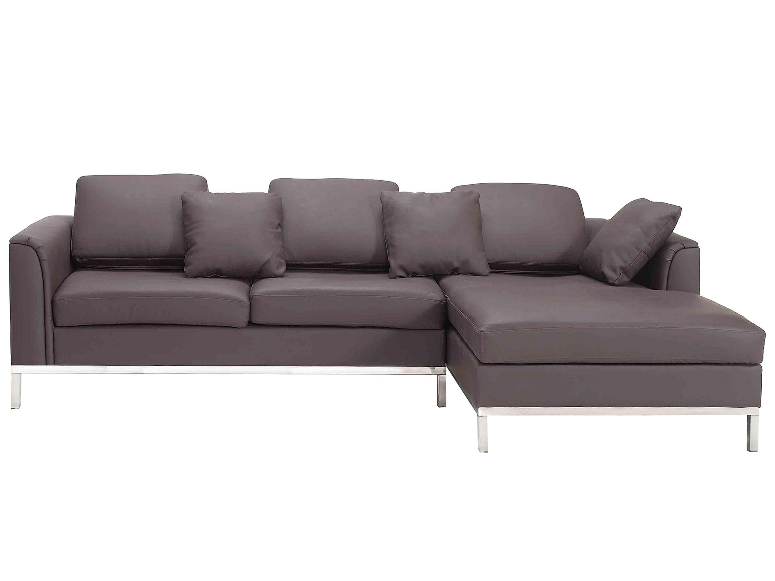 Image of Linksseitiges Ecksofa aus Echtleder Industriell OSLO Linksseitiges Ecksofa aus Echtleder Industriell OSLO