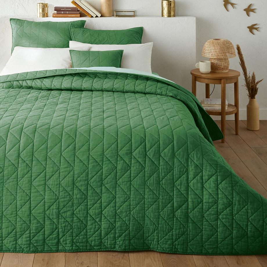 Couvre lit boutis matelassé coton Zig Zag Scenario