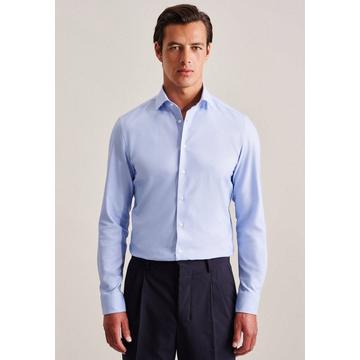 Performance-Hemd Slim Fit Langarm Uni