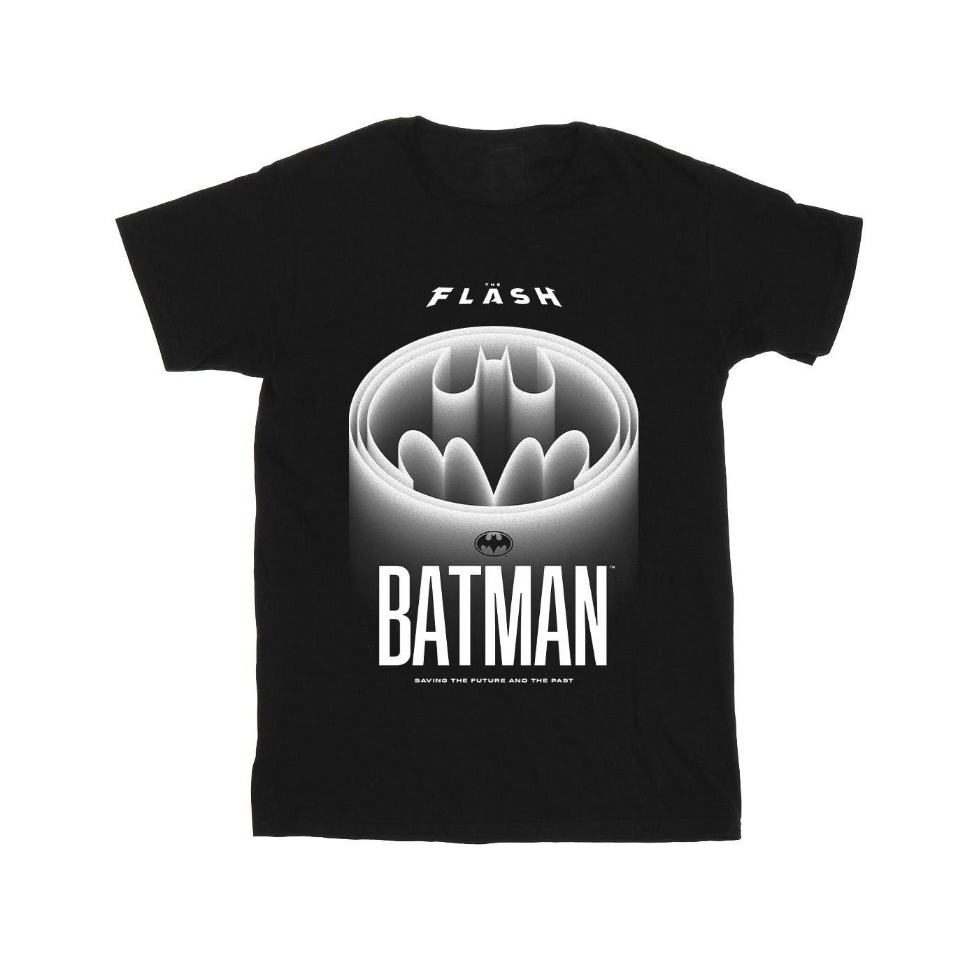 Image of The Flash Batman White Logo Tshirt Jungen Schwarz 104