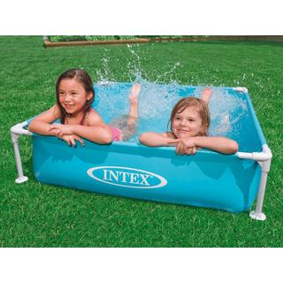B2X  Mini piscine cadre pour enfants, turquoise, 122 x 122 x 30 cm INTEX 57173 