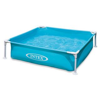 B2X  Mini piscine cadre pour enfants, turquoise, 122 x 122 x 30 cm INTEX 57173 