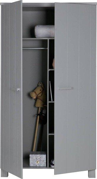 mutoni Armoire Dennis pin gris béton  