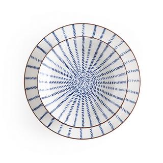 La Redoute Intérieurs 4er-Set tiefe Teller Bowlia mit Strahlendekor  