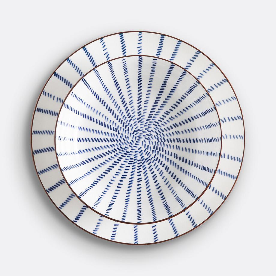 La Redoute Intérieurs Lot de 4 assiettes creuses motif rayons  