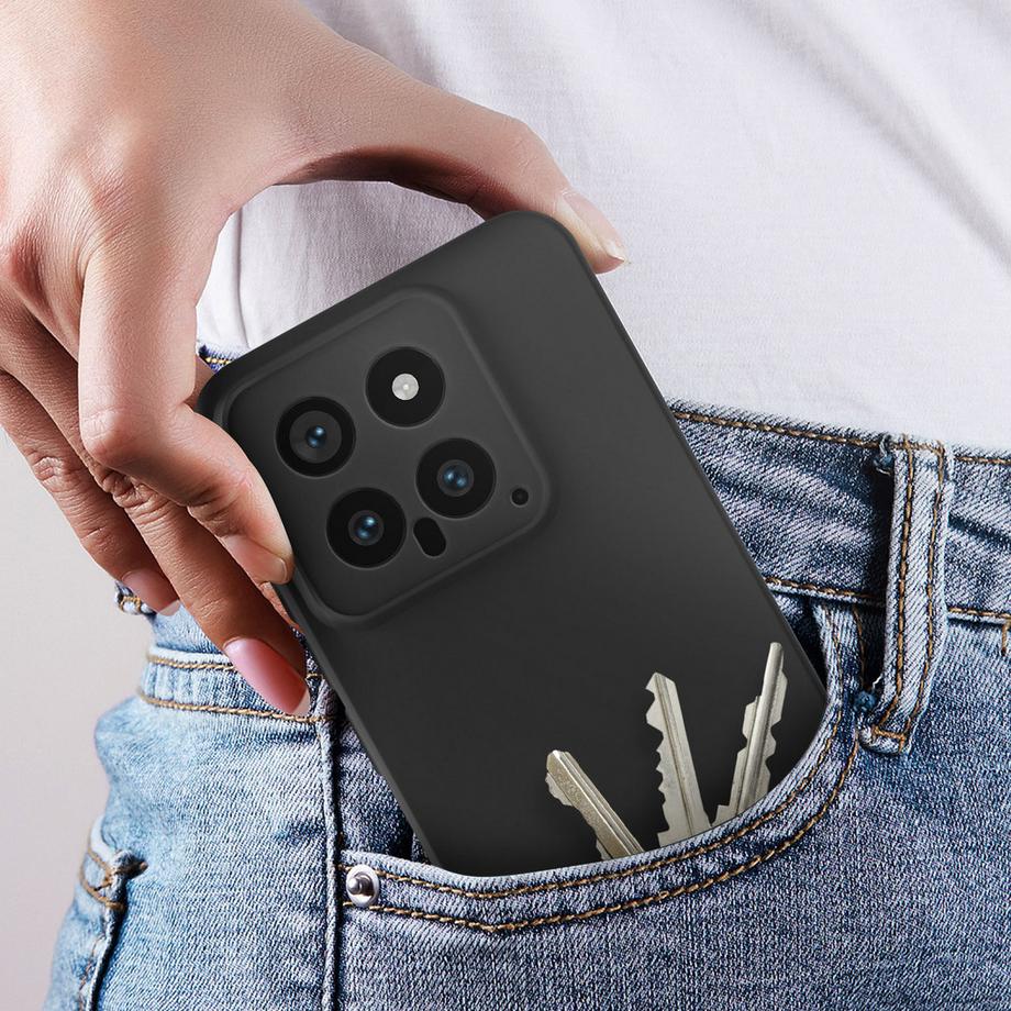 Avizar  Cover Xiaomi 14 semi-rigida nera 