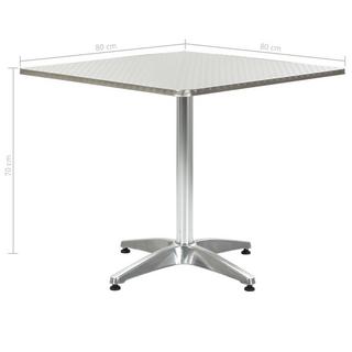 VidaXL Table de jardin métal  