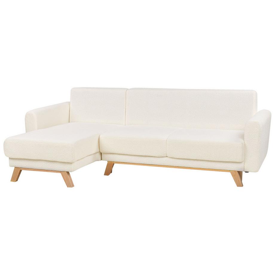 Beliani Ecksofa aus Bouclé Skandinavisch SIRO  