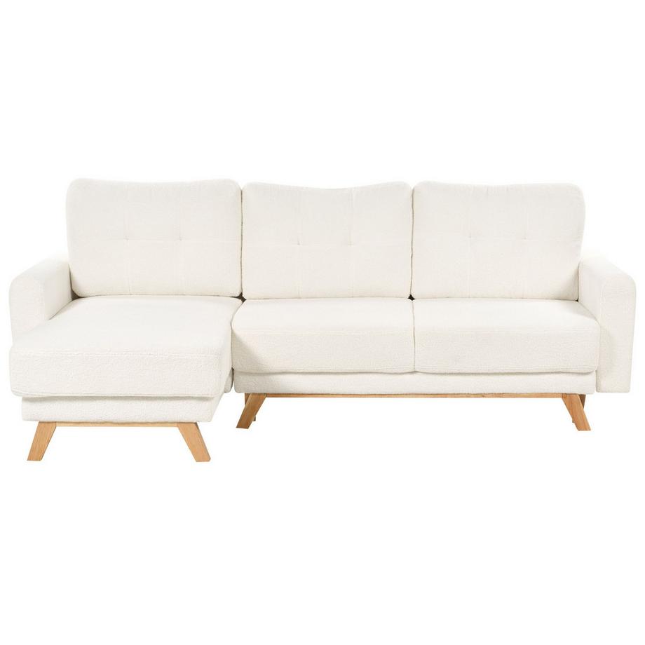 Beliani Ecksofa aus Bouclé Skandinavisch SIRO  