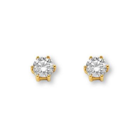 MUAU Schmuck  Ohrstecker Diamant 0.40ct.  Gelbgold 750 