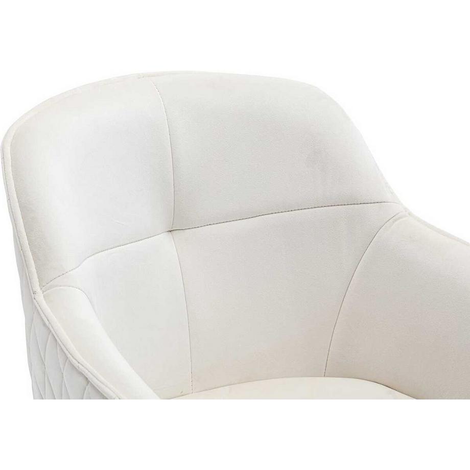 mutoni Sedia da pranzo con braccioli Zubstix beige  