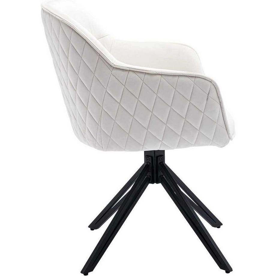 mutoni Sedia da pranzo con braccioli Zubstix beige  