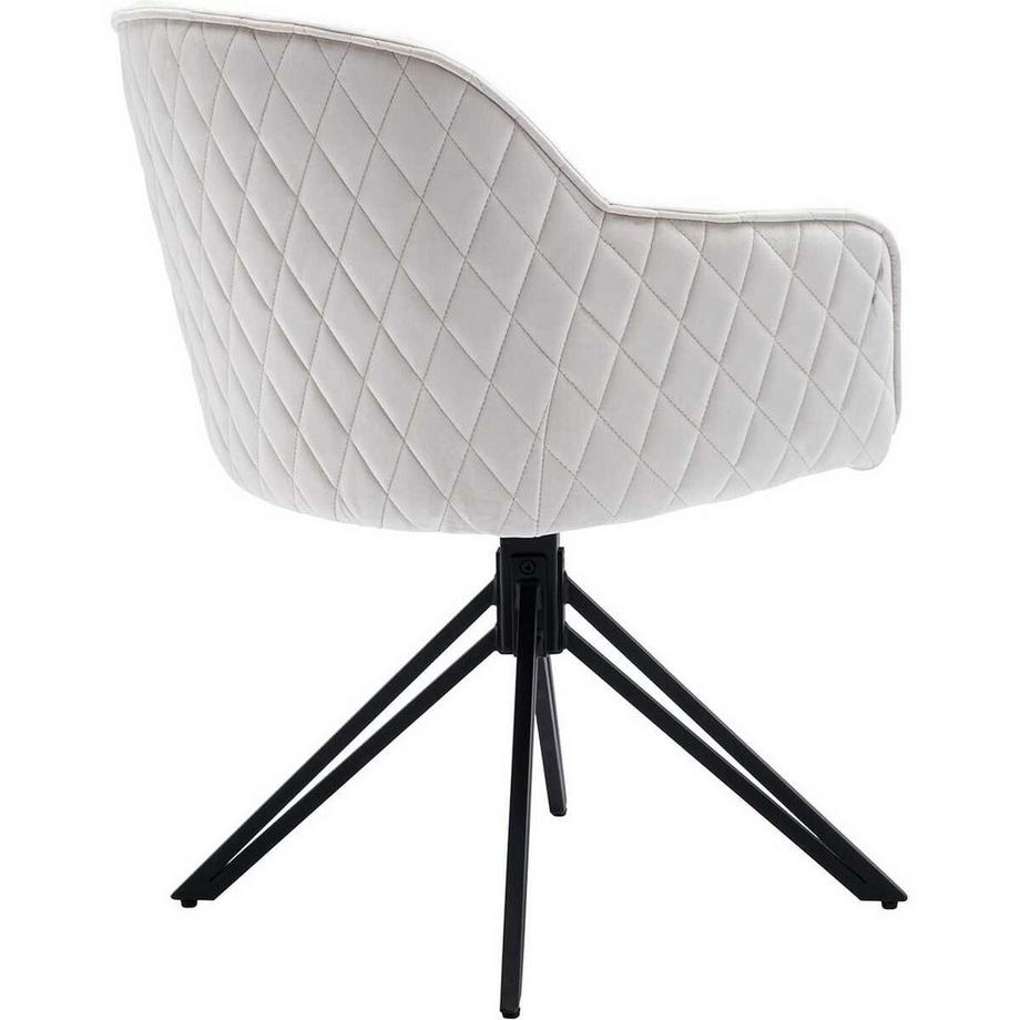 mutoni Sedia da pranzo con braccioli Zubstix beige  