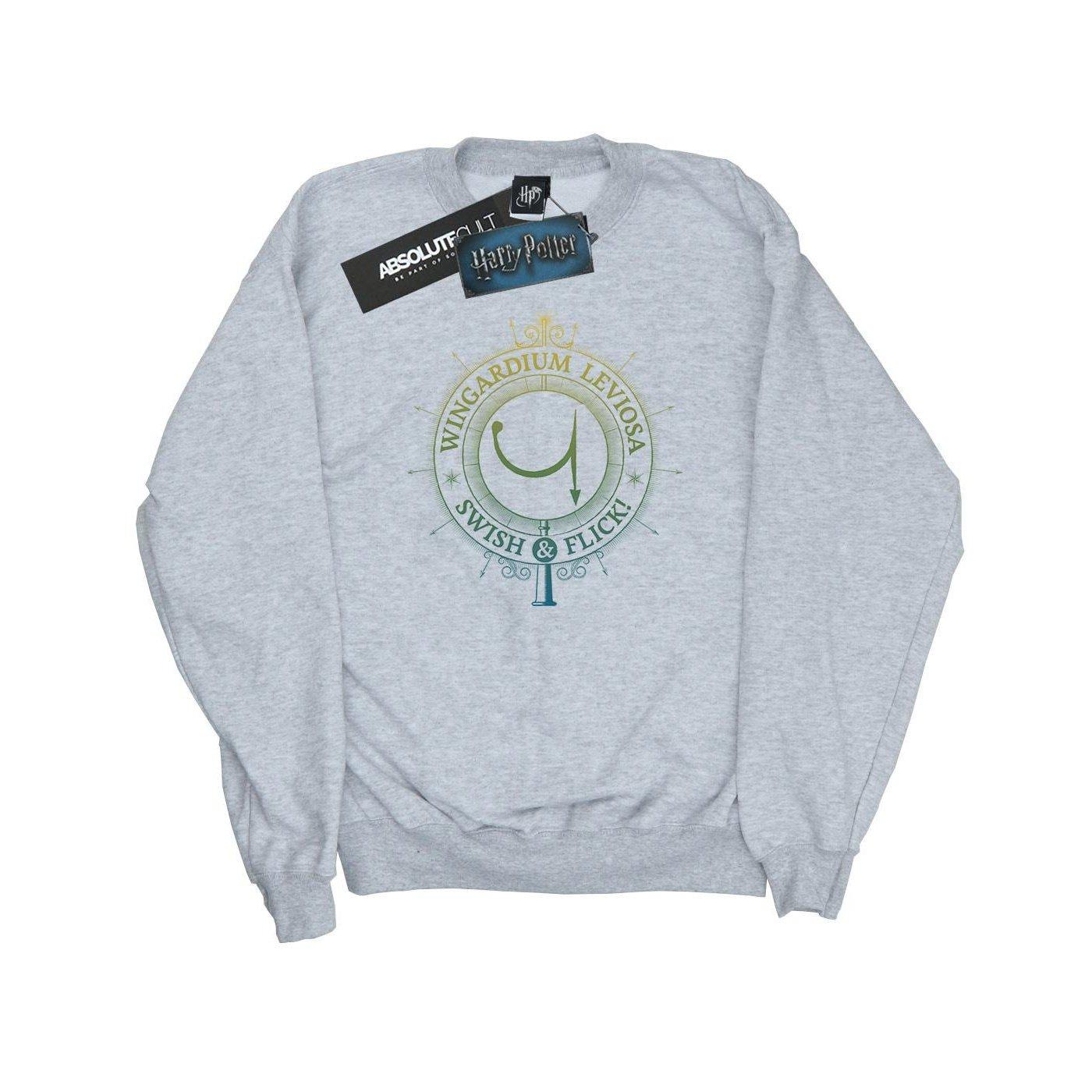 Image of Wingardium Leviosa Sweatshirt Damen Grau XXL