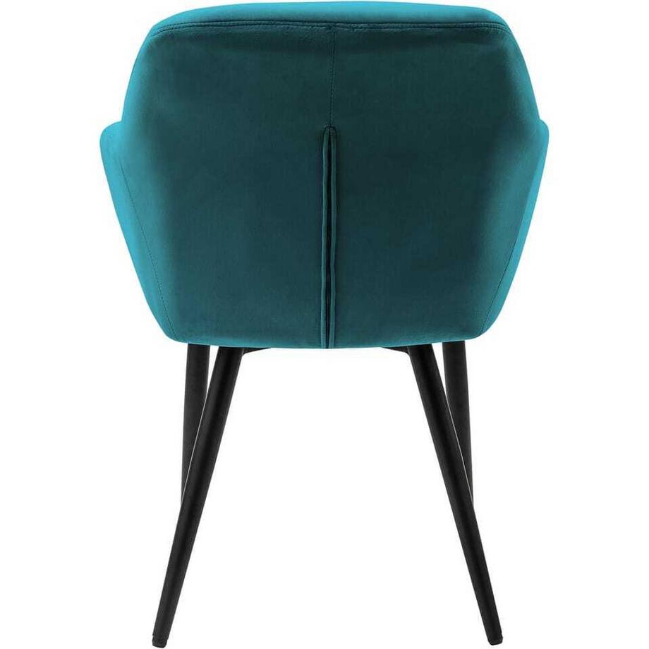 mutoni Poltrona in velluto turchese  