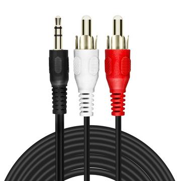 3.5 Klinke 2x RCA Audiokabel 5m LinQ