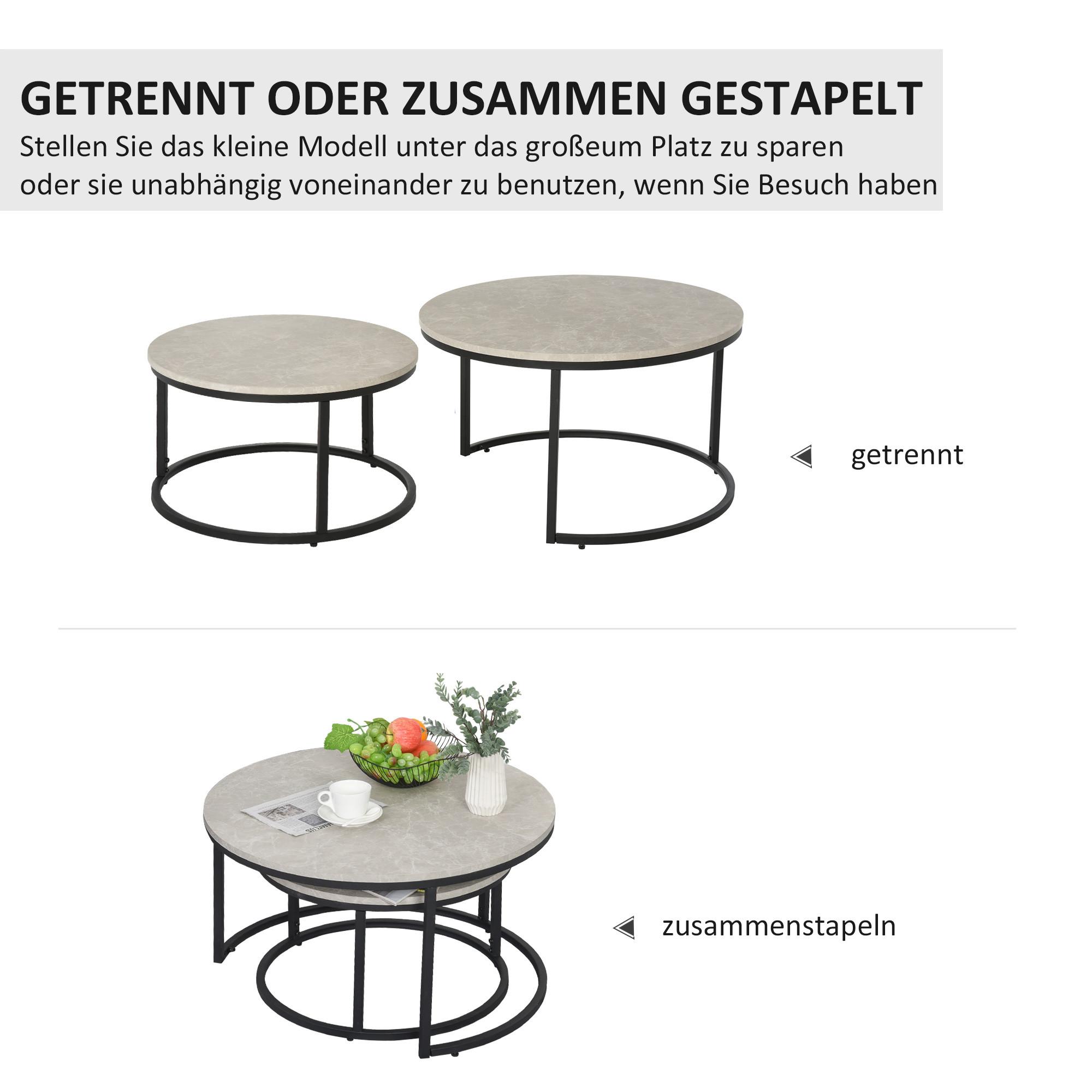 HOMCOM Couchtisch-Set  