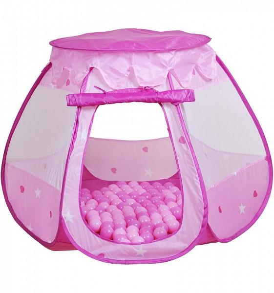 knorr® toys Piscine à balles enfant soft Cosy heart rose 300 balles soft  pink
