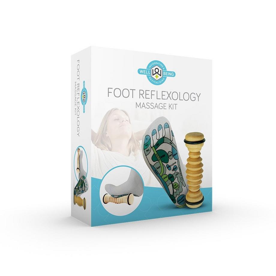 WellBeing  Reflexzonenmassage – Socken und Massagerolle 