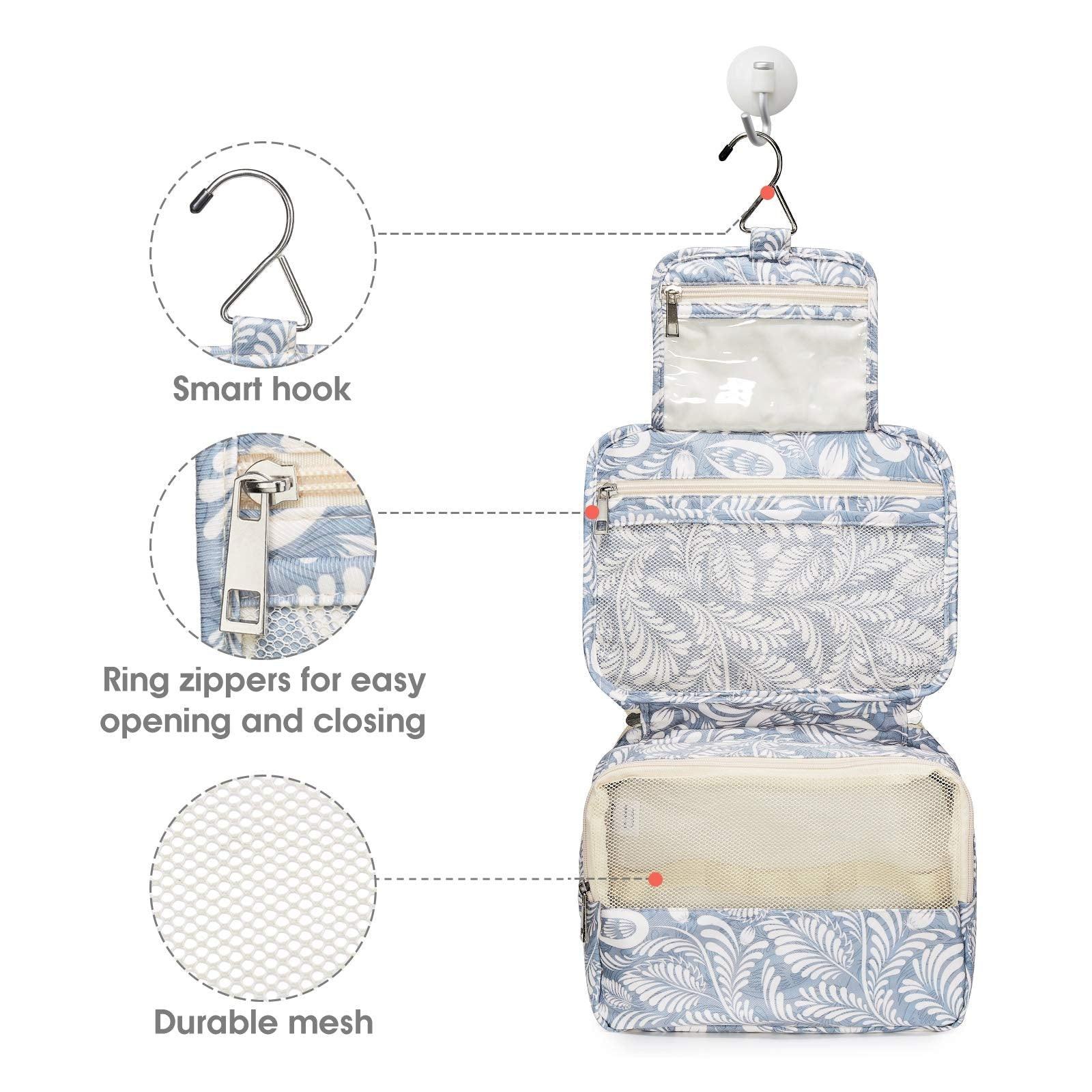 Only-bags.store Kulturtasche zum Aufhängen Grosse Waschtasche mit Haken  