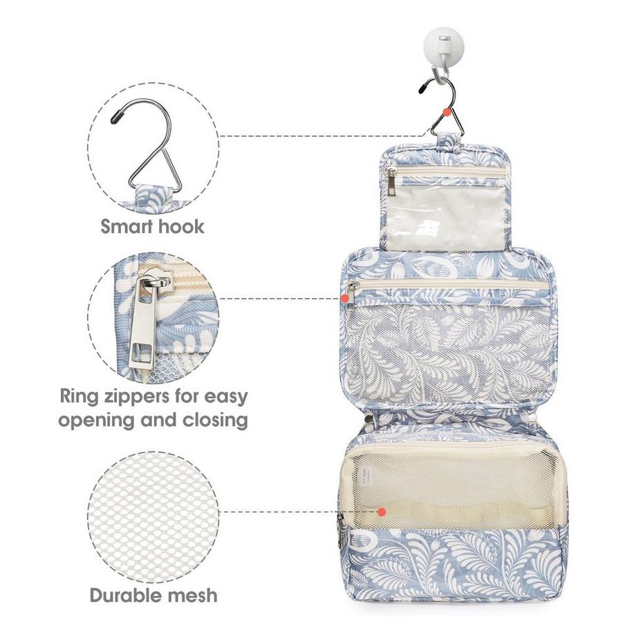 Only-bags.store Borsa da Toilette da Appendere Grande Beauty Case con Gancio  