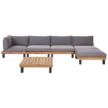 Set lounge pour jardin en Bois d'acacia certifié FSC® Moderne FRAZZANO
