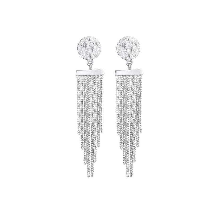 Elli  Ohrringe Plättchen Ketten Look Elegant 