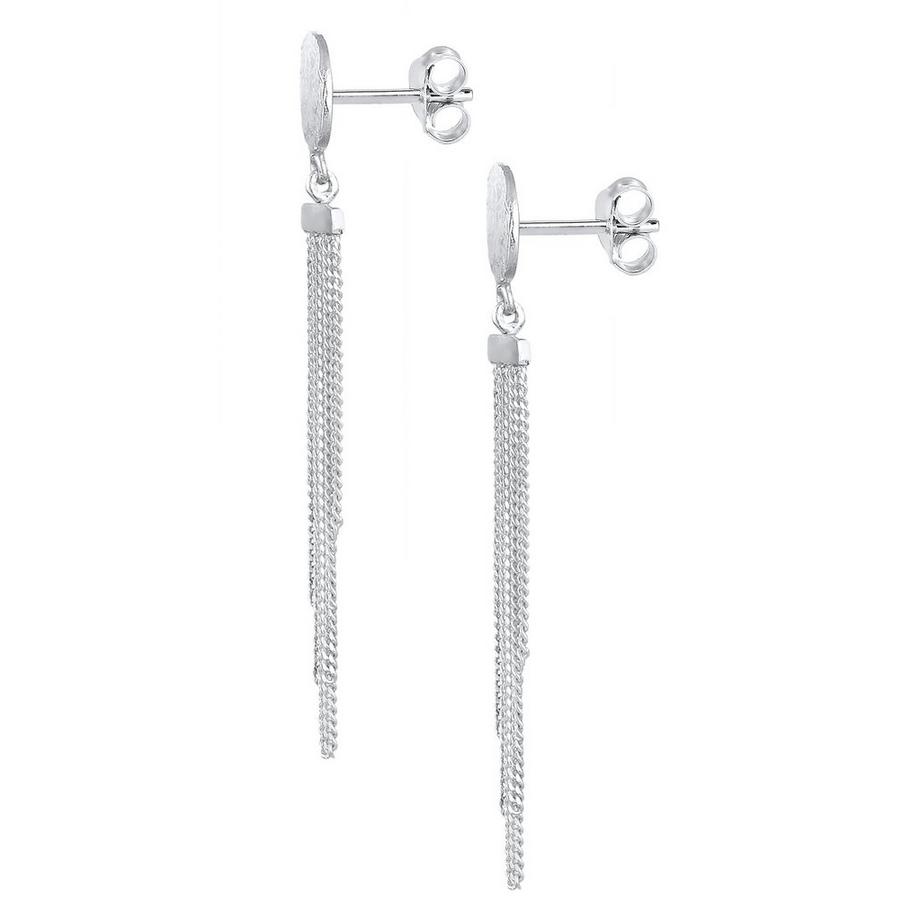 Elli  Ohrringe Plättchen Ketten Look Elegant 