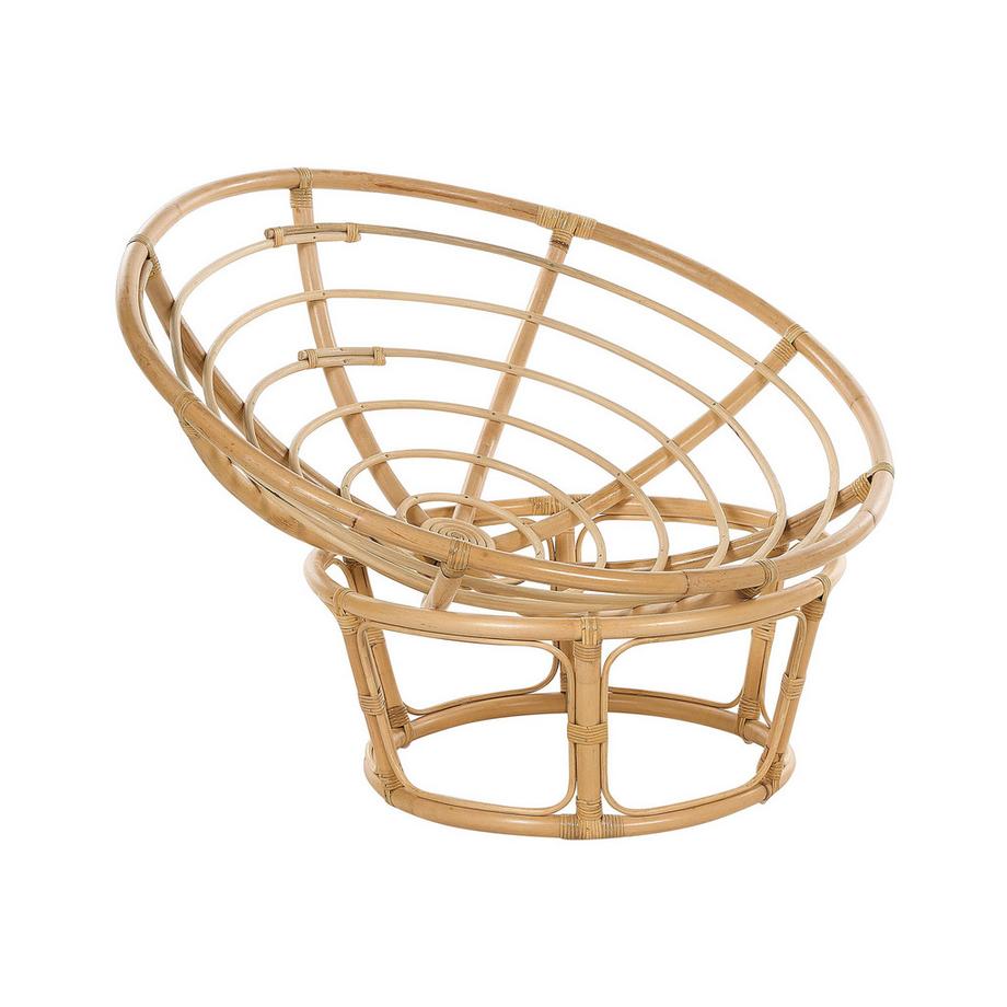Beliani Set di 2 poltrone da giardino con cuscini en Rattan Boho SALVO  