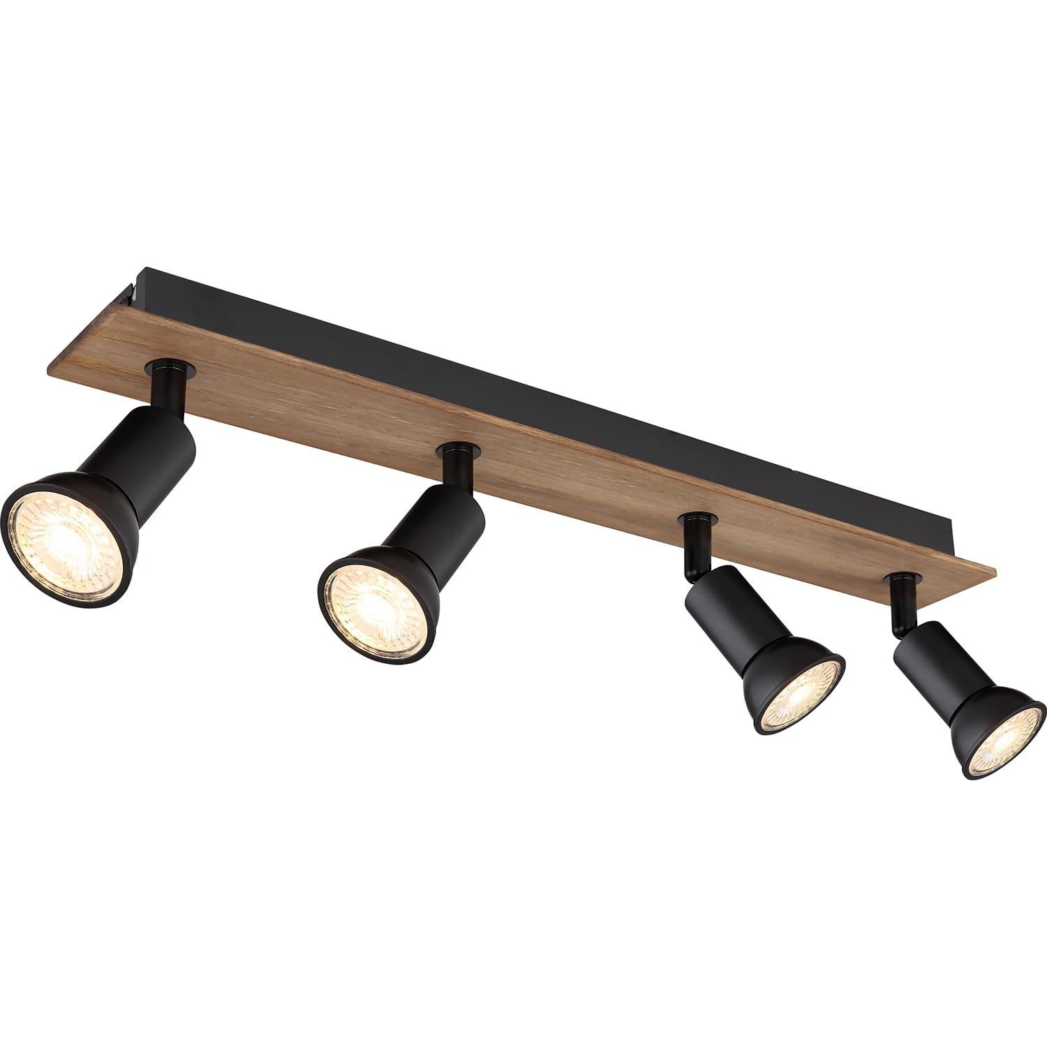 Image of Strahler Drew Holz dunkel 4xGU10 Strahler Drew Holz dunkel 4xGU10