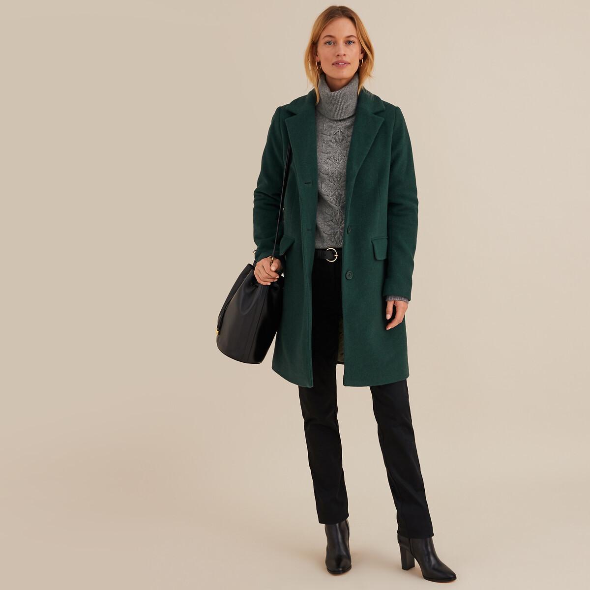 La Redoute Collections  Manteau mi-long fermeture boutonnée 