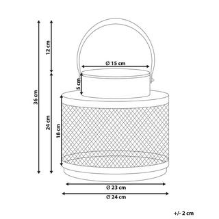 Beliani  Laterne aus Eisen Modern YAMDENA 