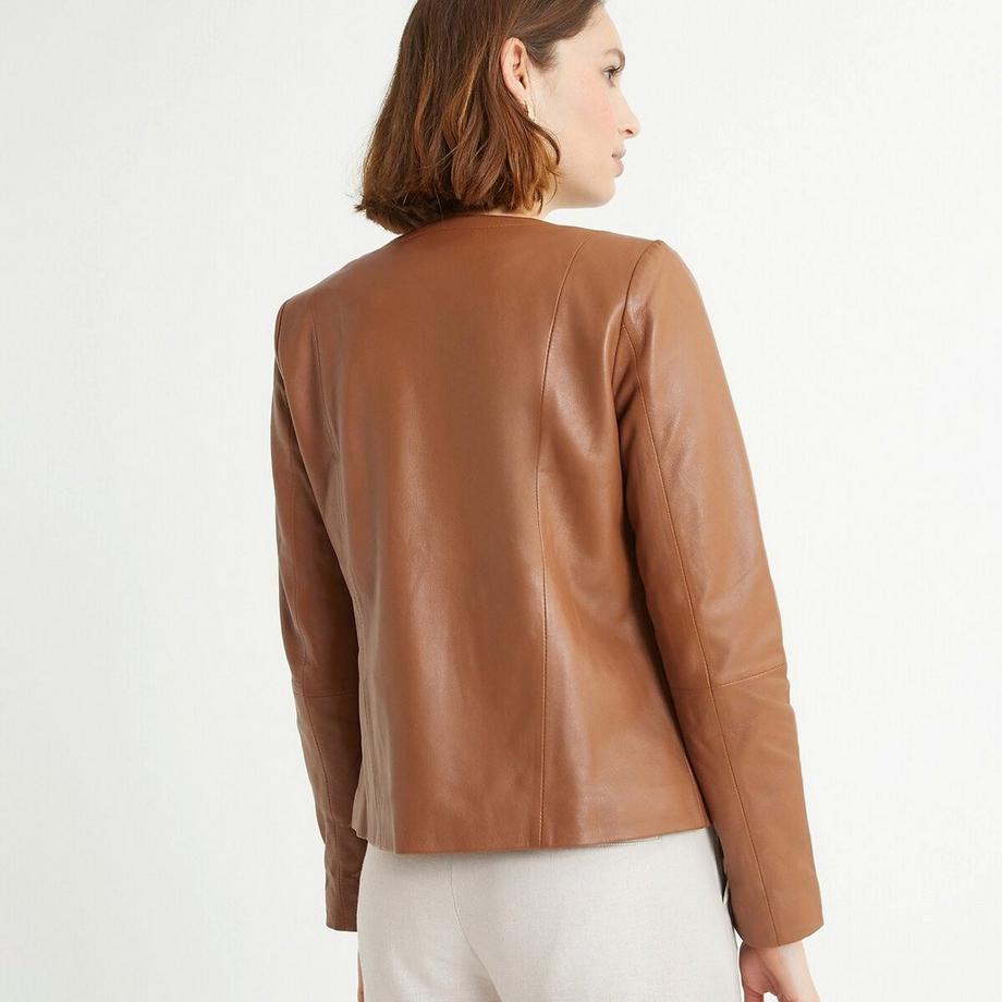 La Redoute Collections Blouson corto in pelle di pecora  