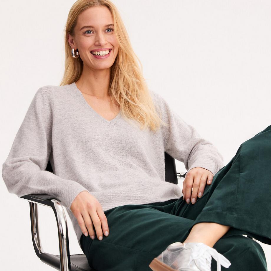 Pull en cachemire col V