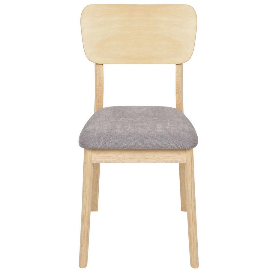 Beliani Set di 2 sedie da pranzo en Legno di caucciù Classico MINIER  