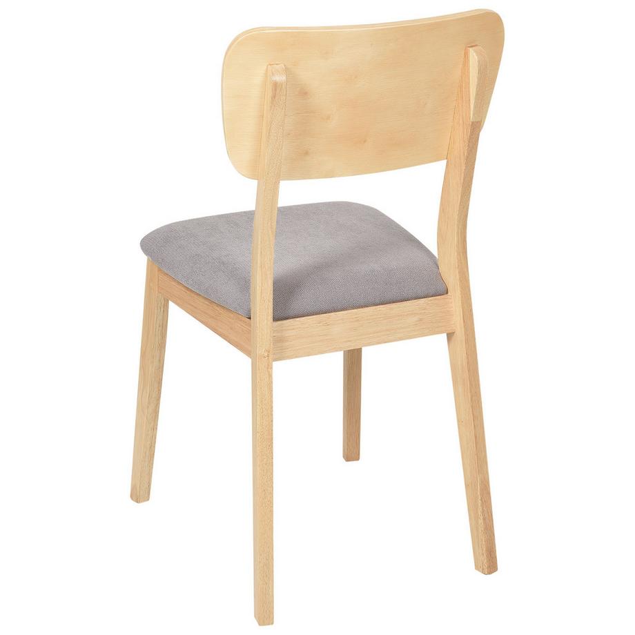 Beliani Set di 2 sedie da pranzo en Legno di caucciù Classico MINIER  