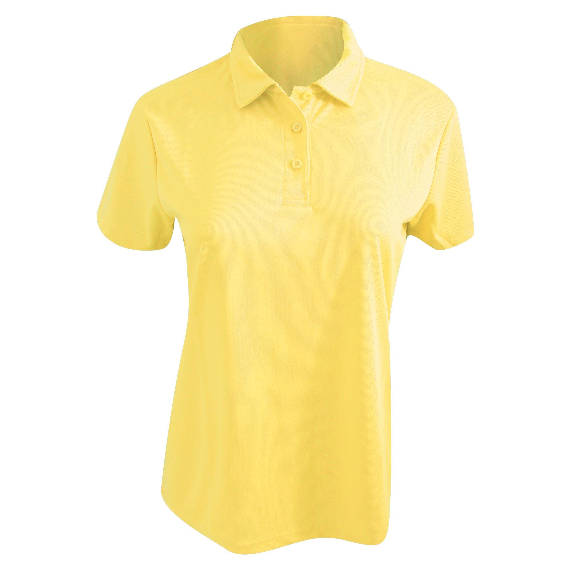 Image of Cool Poloshirt, Taillierte Passform Damen Gelb L