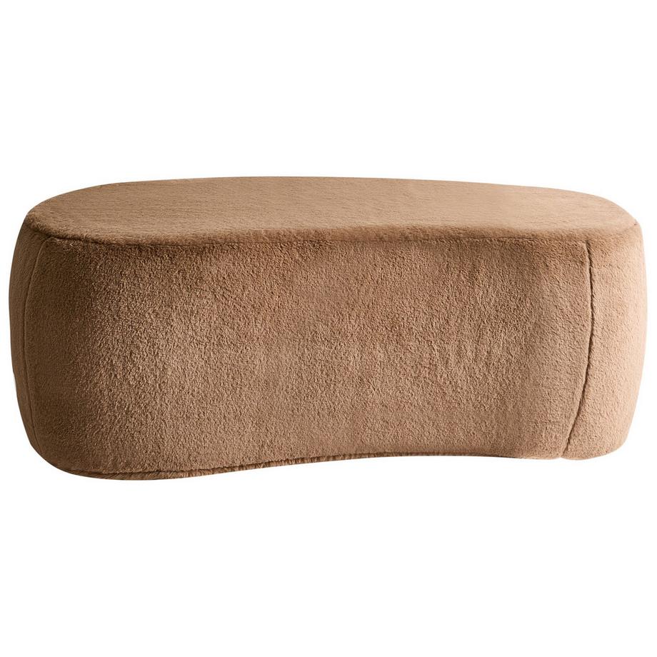 Beliani Pouf aus Webpelz Skandinavisch BAYARD  