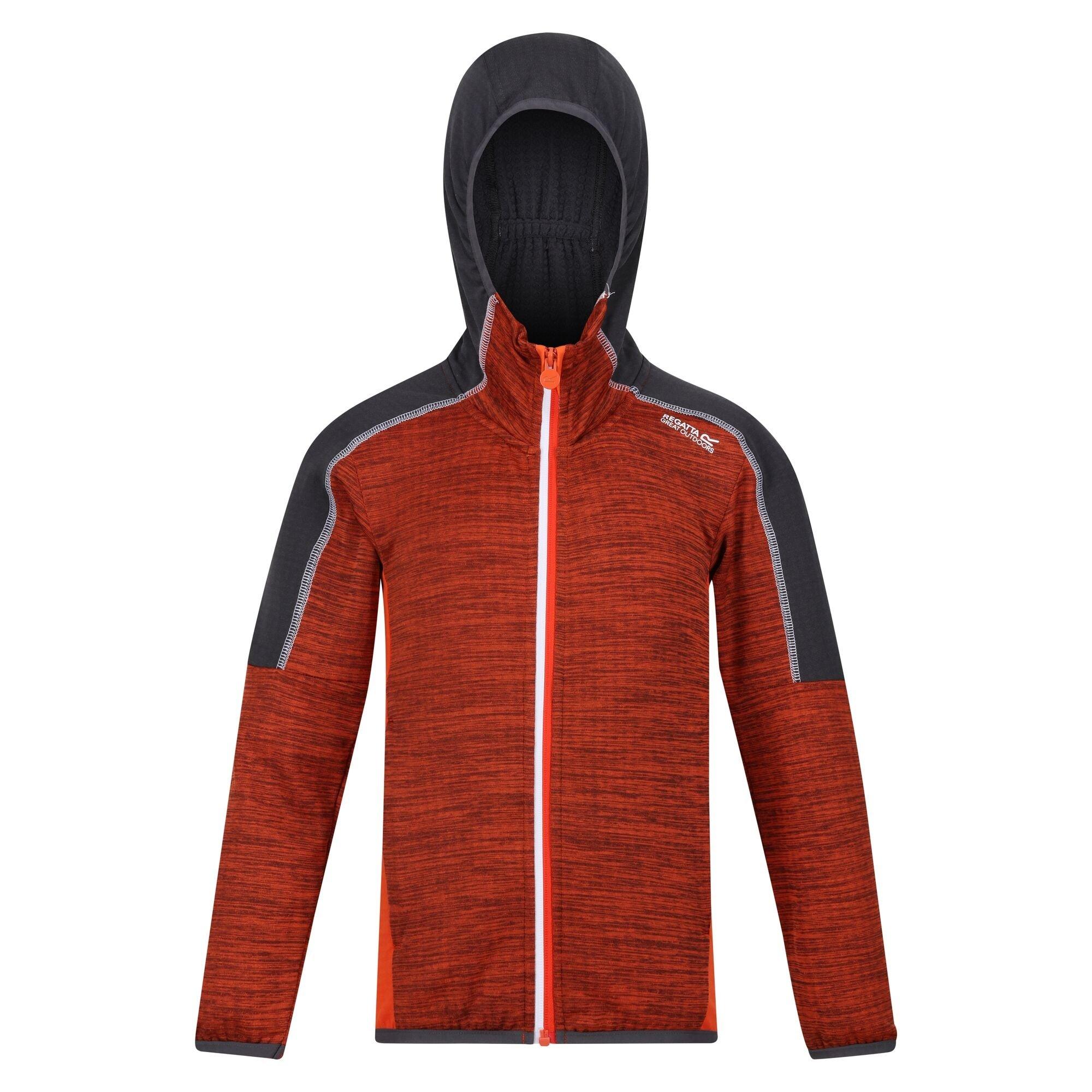 Image of Burnton Fleecejacke Durchgehender Reißverschluss Jungen Dunkelorange 146/152