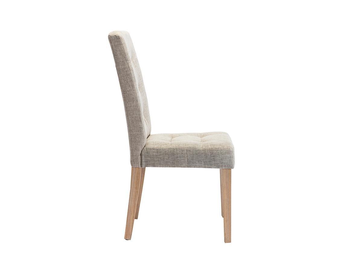 Vente-unique Stuhl 6erSet VILLOSA Stoff Holz  