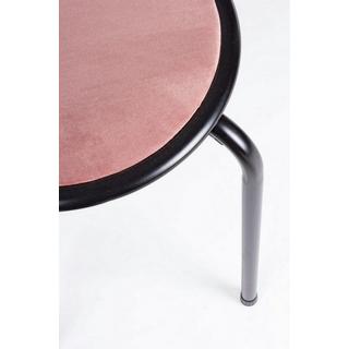 mutoni Tabouret de bureau Amal velours blush  