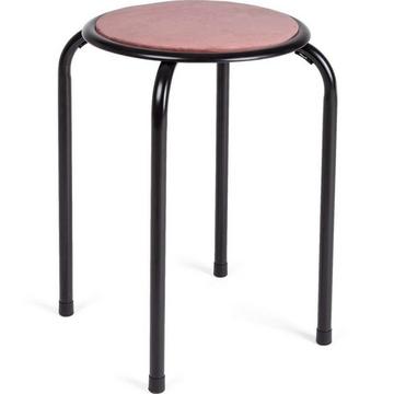 Tabouret de bureau Amal velours blush