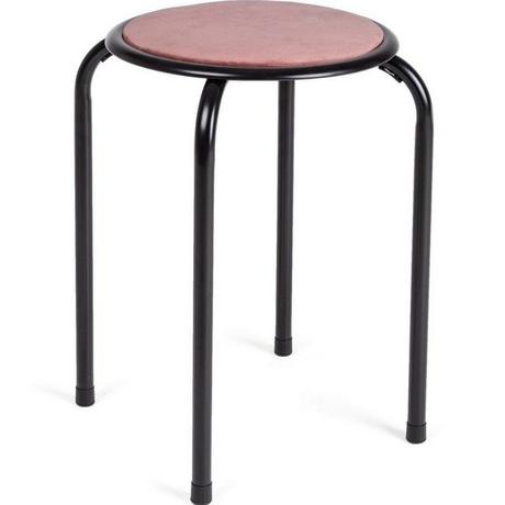 mutoni Tabouret de bureau Amal velours blush  