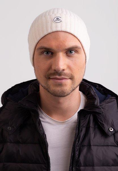 CASH-MERE.CH Cashmere Berretto a Costine Fini  