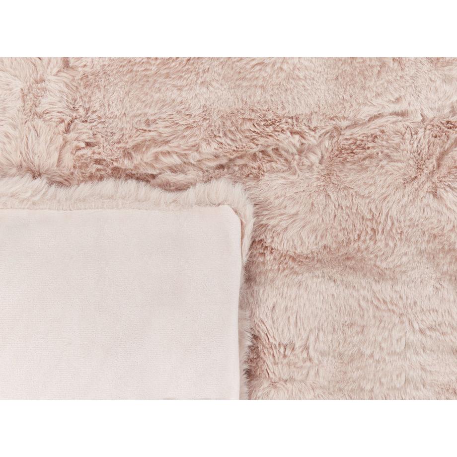 Beliani Salka Couverture Douillette Classique en Fausse Fourrure  