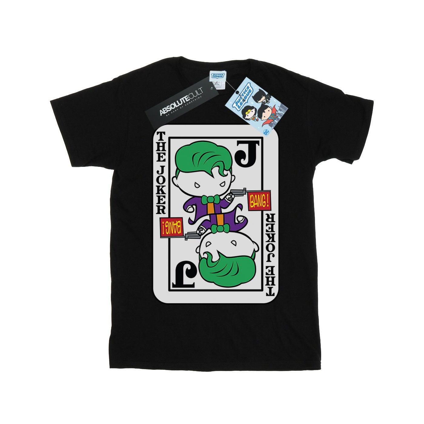 Image of Chibi Joker Playing Card Tshirt Mädchen Schwarz 128