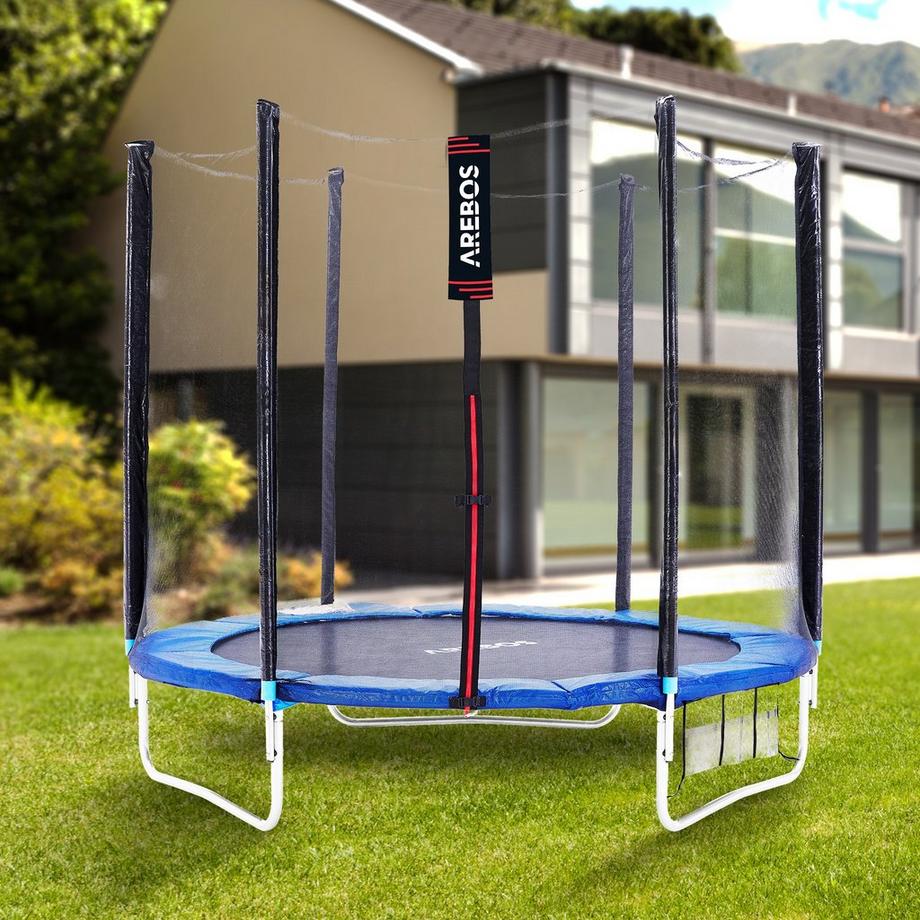 Arebos  Trampoline jardin Trampoline pour enfants ensemble complet extérieur 