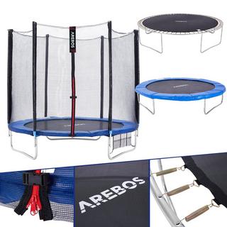 Arebos  Trampolino da giardino Trampolino per bambini set completo da esterno 